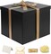 Large Black Gift Box 12x12x10 Inches – Premium Packaging for Birthdays, Valentine's Day, Mother's Day, Christmas, Anniversaries (01-black)